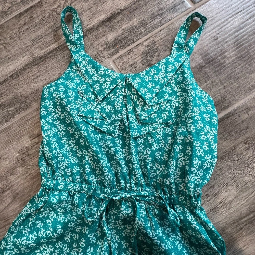 BeBop Floral Print Dress Sleeveless Casual‎ Sundress Summer Dress Green Size 7/8